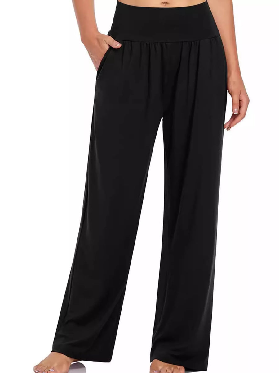 High-Waisted Wide-Leg Pants